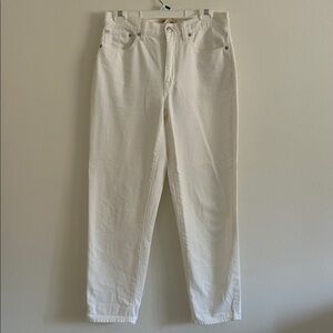 Madewell “The Slouchy Boyfriend” Women's White Jeans Size 27